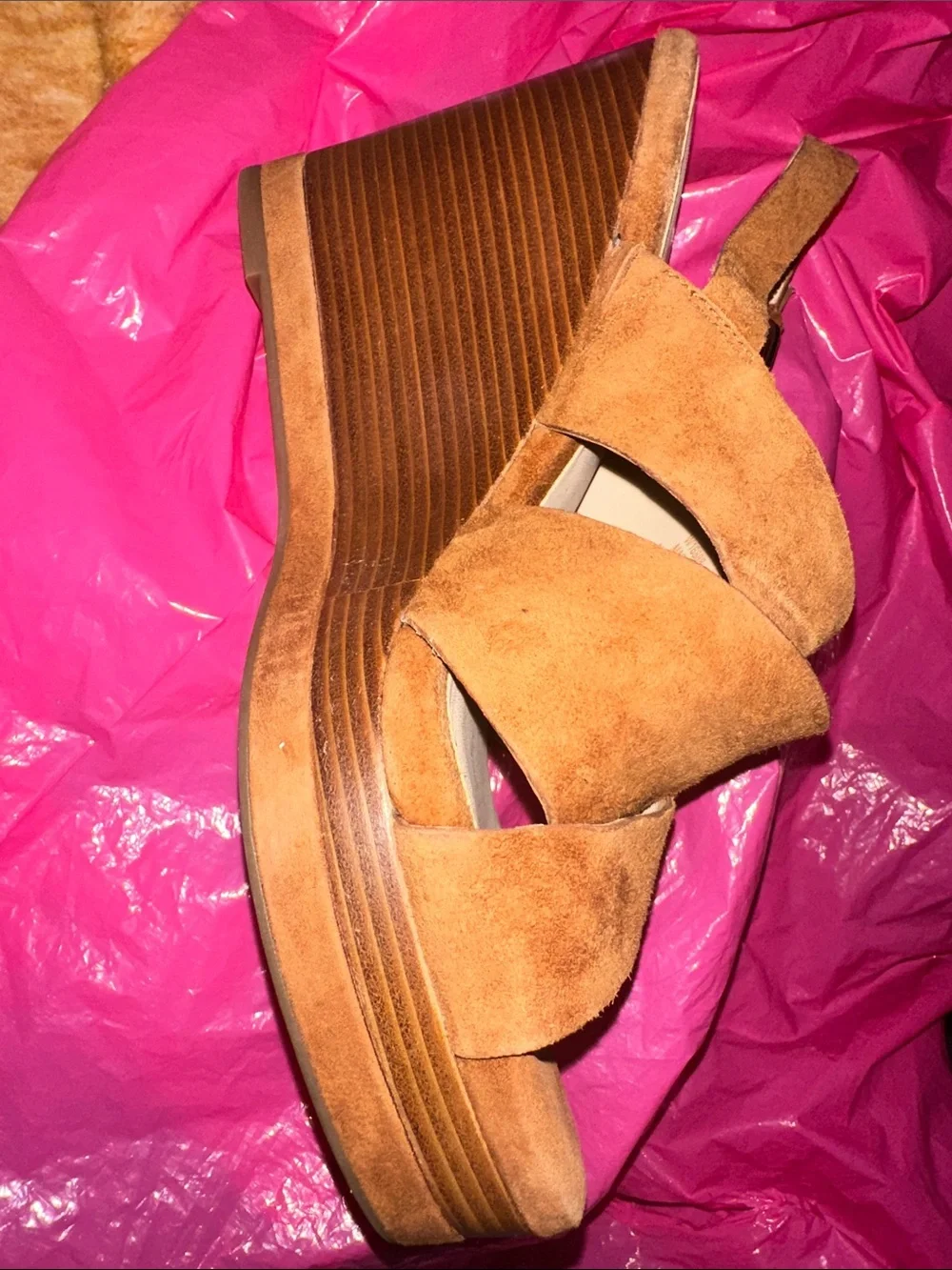 Cole Haan Laci Platform Wedge Sandals 8.5